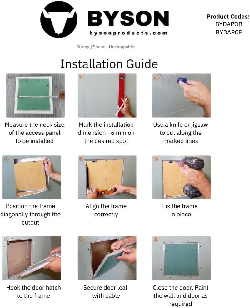 Byson OmniBlend Drywall Access Panels - Wall & Ceiling
