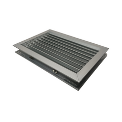 Byson Door Louver Grilles, Anodized Aluminum