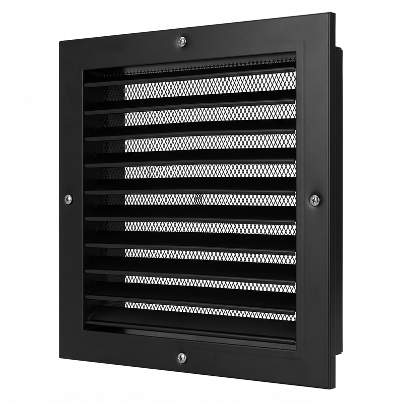 Byson MaxFlow Fixed Louver Grilles, Aluminum with Insect Screen | Byson
