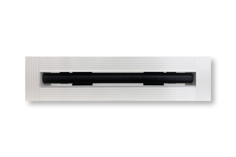 Byson Slot Linear Diffuser, Mud-In Flange - White