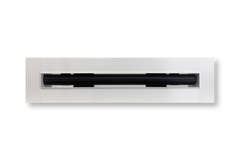 Byson Slot Linear Diffuser, Mud-In Flange - White