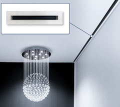 Byson Slot Linear Diffuser, Mud-In Flange - White