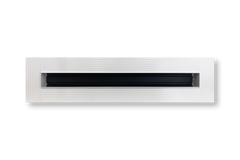 Byson Slot Linear Diffuser, Mud-In Flange - White