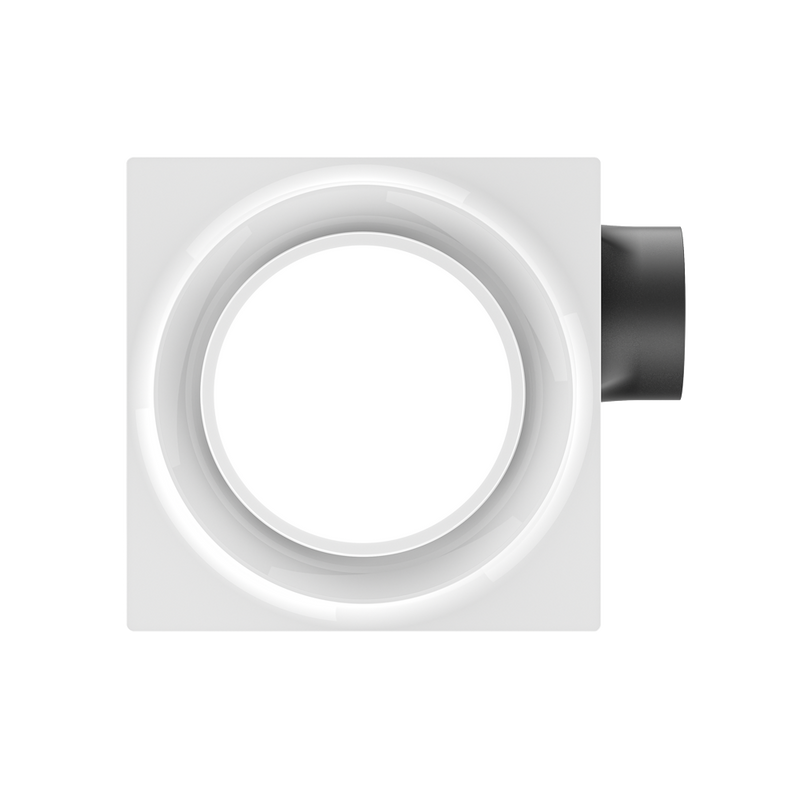 BysonX Lumaire 80CFM 0.3–0.4 Sones Bathroom Fan Large Round LED Light cETLus HVI2100 Energy Star - Slim & Humidity+ Models