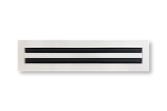Byson Slot Linear Diffuser, Mud-In Flange - White