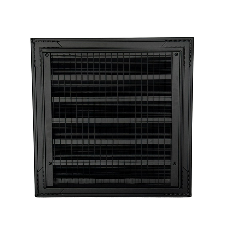 Byson Fixed Louver Grilles 1.5in, Aluminum with Bird Screen