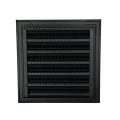 Byson Fixed Louver Grilles 1.5in, Aluminum with Bird Screen
