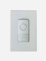 White light switch on a white background