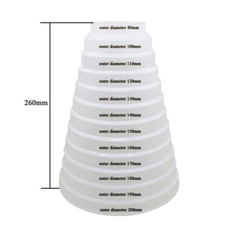 Byson Universal Duct Reducer Connector Tube for Ventilation Systems