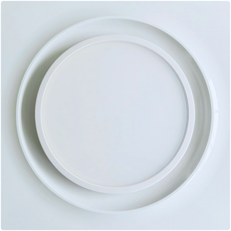 BysonX Lumaire – 80 CFM Bathroom Fan with Large Round LED Light, Ultra Quiet (0.3–0.4 Sones), Multi-Speed DC Motor, Certified (Slim & Humidity+ Models)