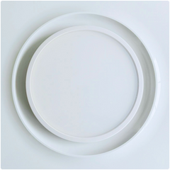 BysonX Lumaire – 80 CFM Bathroom Fan with Large Round LED Light, Ultra Quiet (0.3–0.4 Sones), Multi-Speed DC Motor, Certified (Slim & Humidity+ Models)