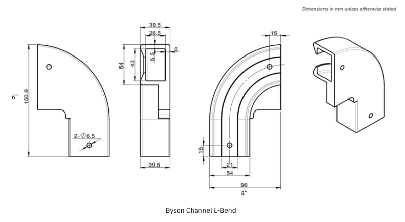 Bison Meat Rails Byson Channel Bends | Byson