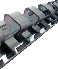 Rail en acier inoxydable de 1 mètre de long pour suspendre des rideaux à lanières en PVC